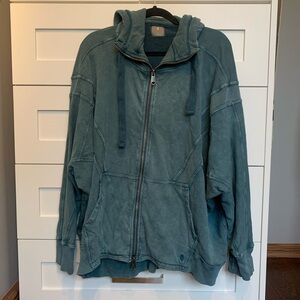 Free people movement all your love oversized zip hoodie